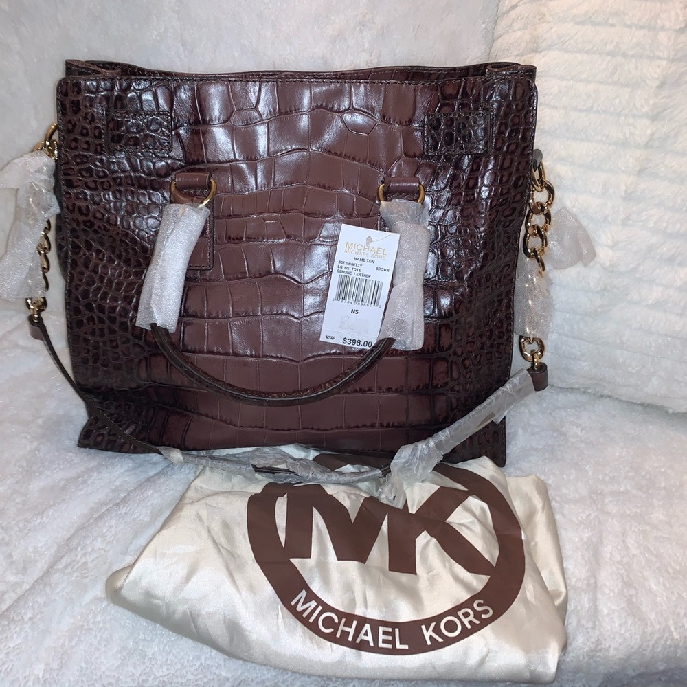 Michael Kors Hamilton Patent Leather Handbag